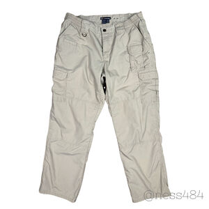 5.11 Tactical Series Women's Cargo Pants Khaki‎ Zip Fly Pockets Size 16 Regular